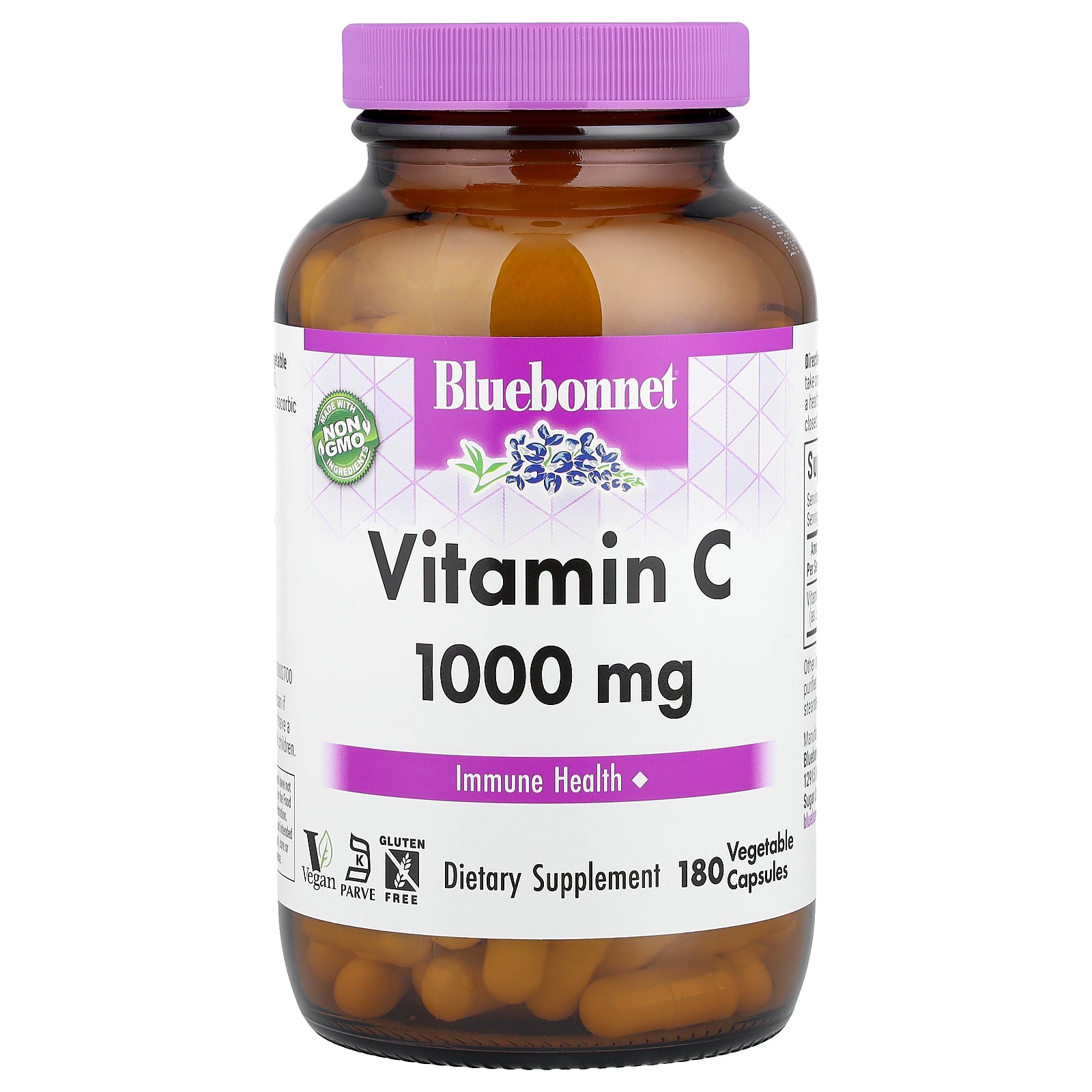 Bluebonnet Nutrition, Vitamin C, 1,000 mg, 180 Vegetable Capsules