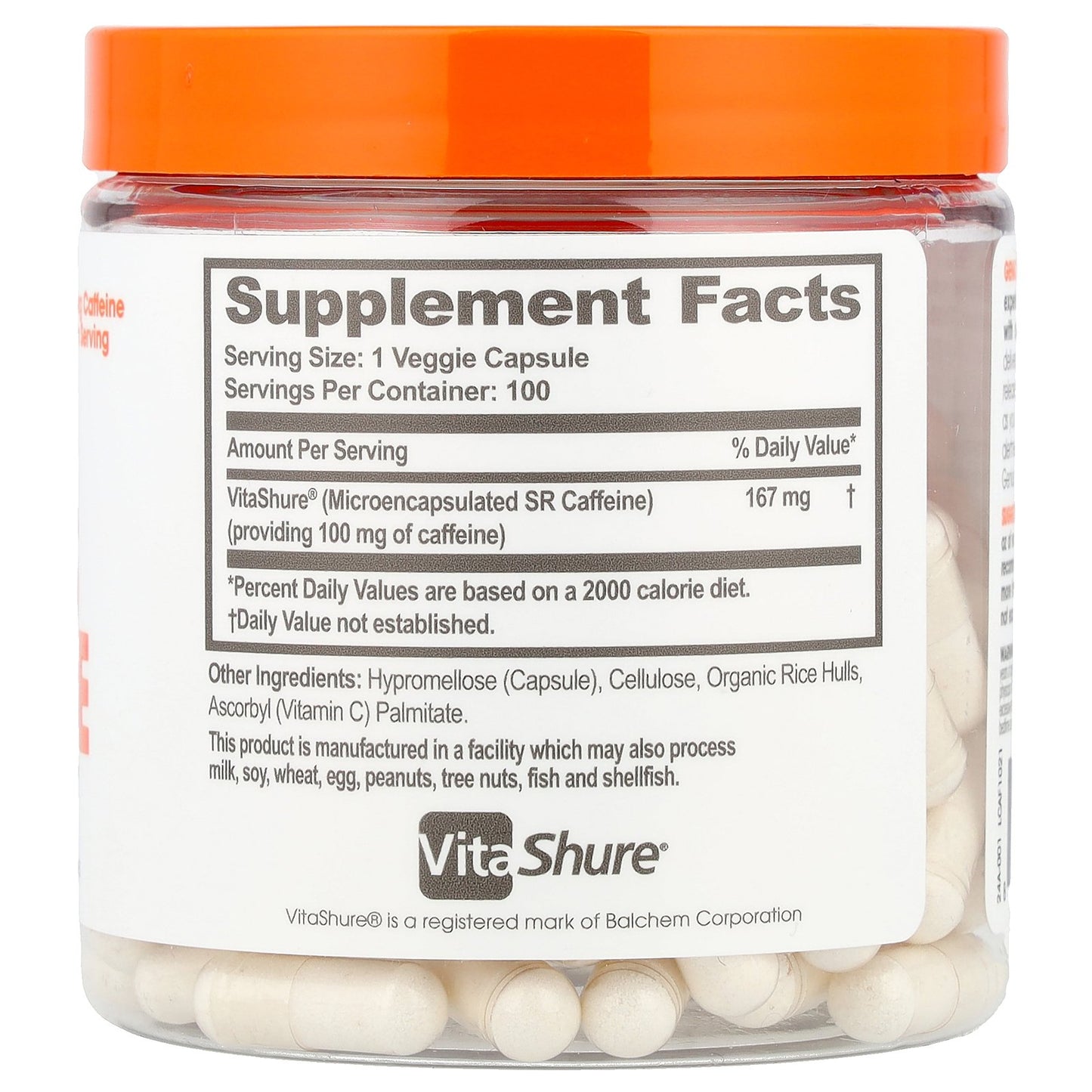 The Genius Brand, Genius Caffeine, 100 mg, 100 Veggie Capsules