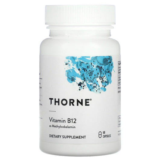 Thorne, Vitamin B12 as Methylcobalamin, 60 Capsules (1 mg per Capsule)