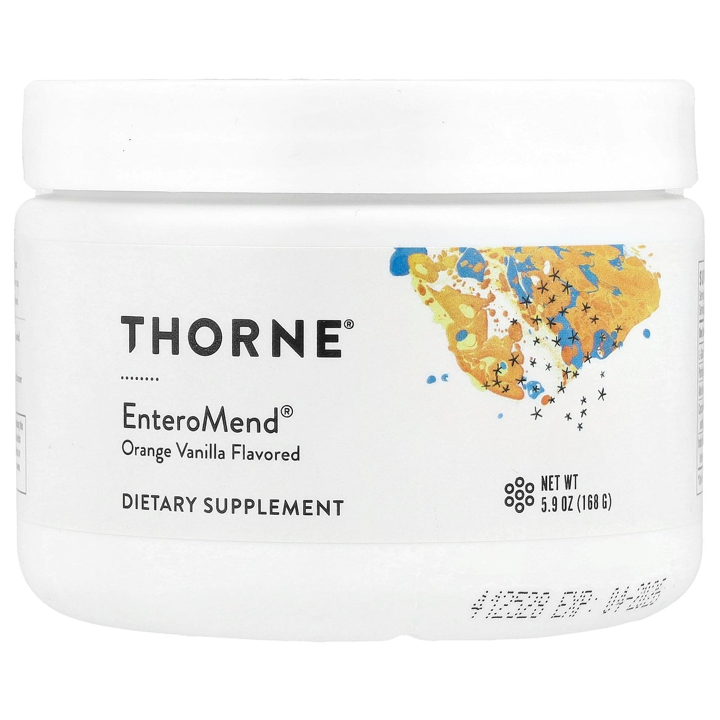 Thorne, EnteroMend®, Orange Vanilla, 5.9 oz (168 g)