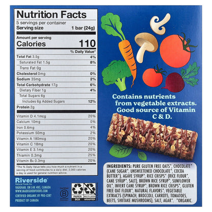 MadeGood, Granola Bars, Chocolate Drizzled, Vanilla, 5 Bars, 0.85 oz (24 g) Each