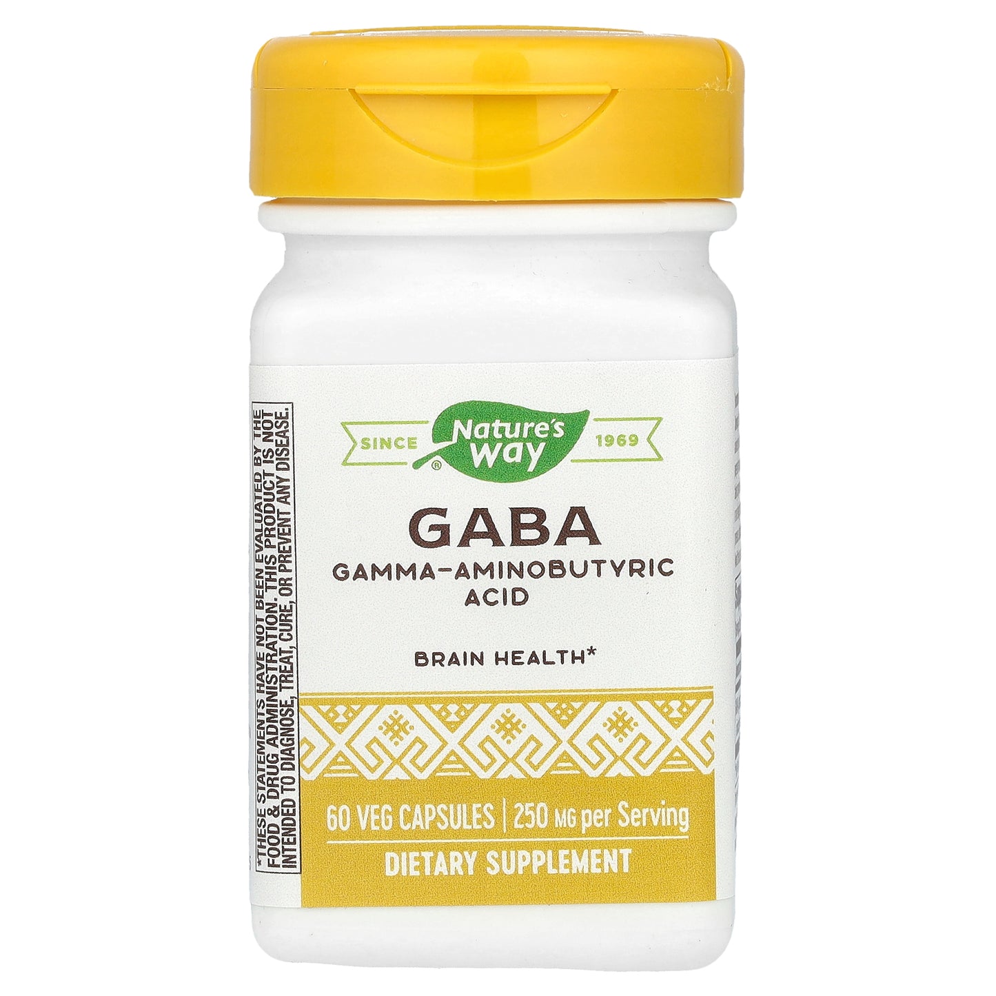 Nature's Way, GABA, 250 mg, 60 Veg Capsules