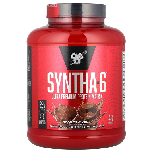 BSN, Syntha-6®, Ultra Premium Protein Matrix, Chocolate Milkshake, 5 lb (2.27 kg)