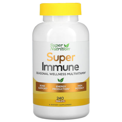 Super Nutrition, Super Immune, Seasonal Wellness Multivitamin, 240 Tablets