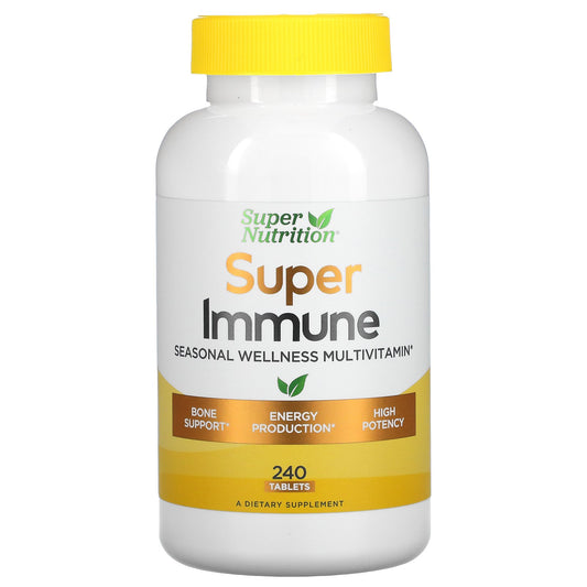 Super Nutrition, Super Immune, Seasonal Wellness Multivitamin, 240 Tablets