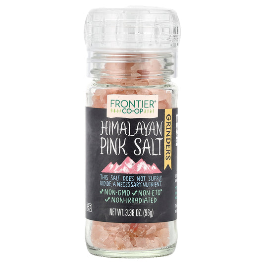 Frontier Co-op, Himalayan Pink Salt, Grinders, 3.38 oz (96 g)