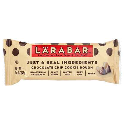 Larabar, Real Fruit & Nut Bar™, Chocolate Chip Cookie Dough, 6 Bars, 1.6 oz (45 g) Each