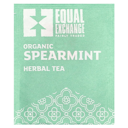 Equal Exchange, Organic Herbal Tea, Spearmint, Caffeine-Free, 20 Tea Bags, 0.99 oz (28 g)