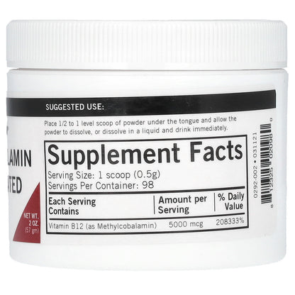 Kirkman Labs, Methylcobalamin Concentrated Powder, Natural Tropical Punch, 2 oz (57 g)