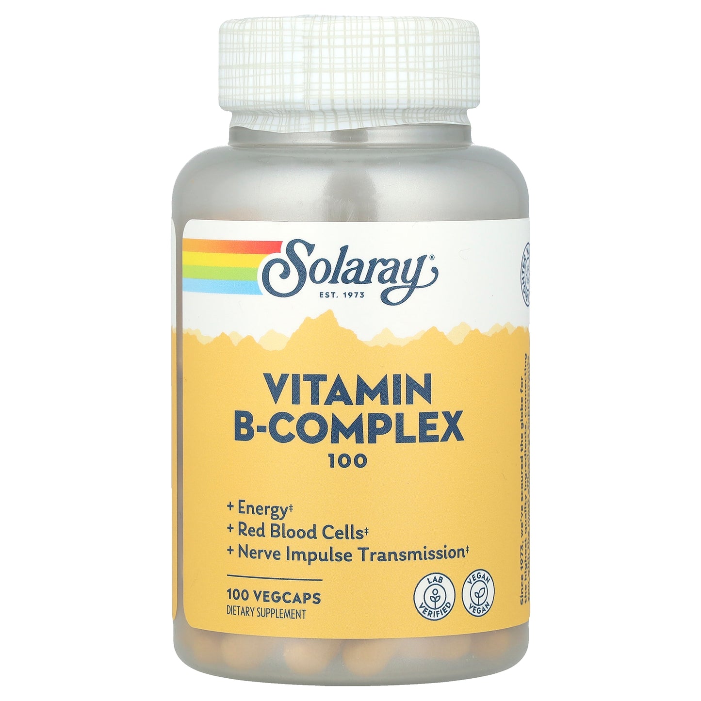 Solaray, Vitamin B-Complex 100, 100 VegCaps