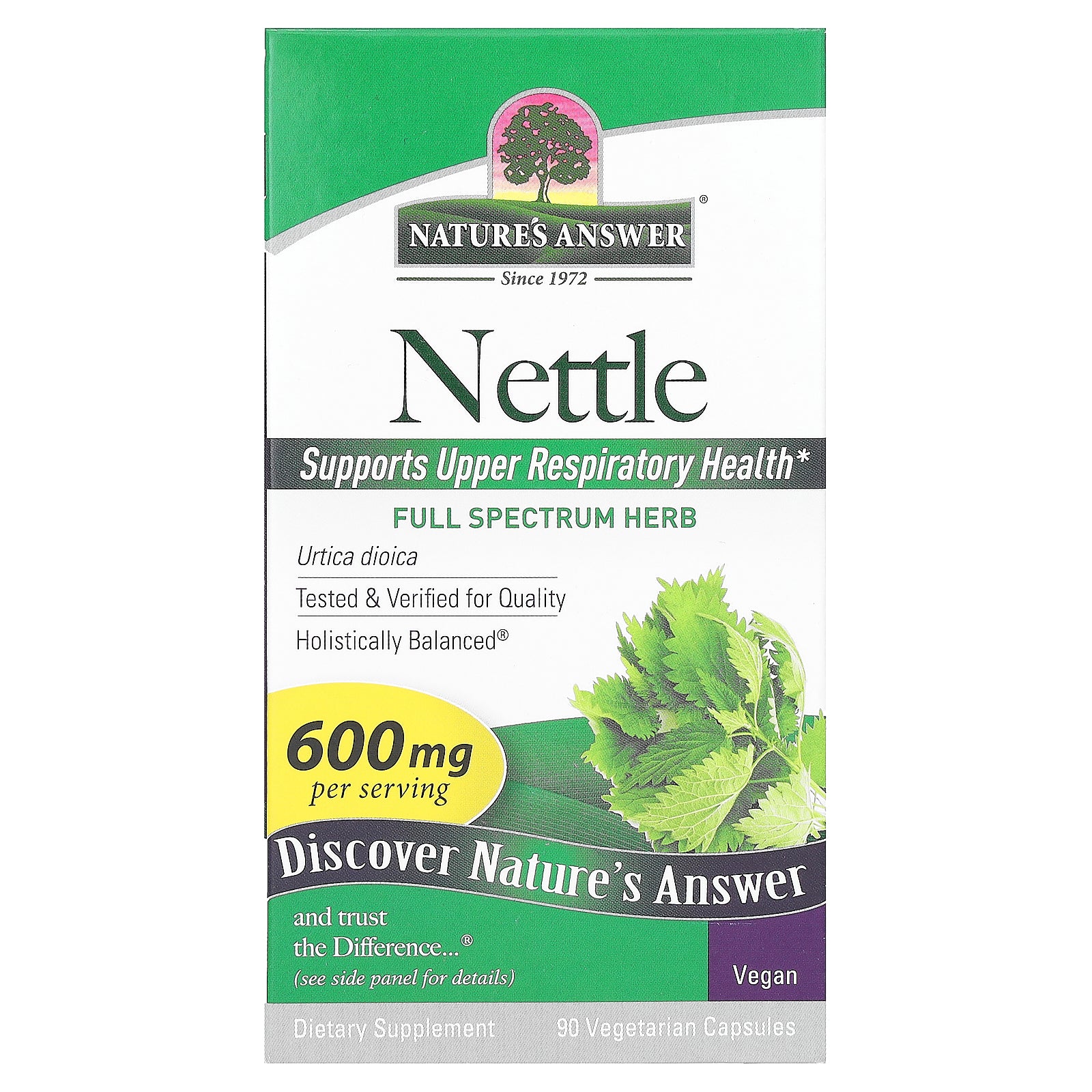 Nature's Answer, Nettle, 90 Vegetarian Capsules (300 mg per Capsule)
