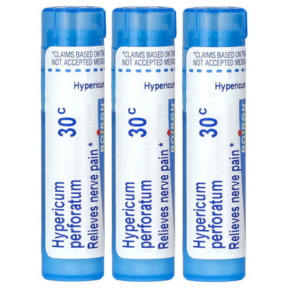 Boiron, Hypericum Perforatum, 30C, 3 Tubes, 80 Meltaway Pellets Each