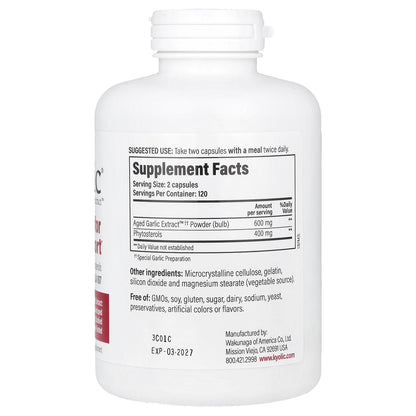 Kyolic, Aged Garlic Extract™, Formula 107, 240 Capsules