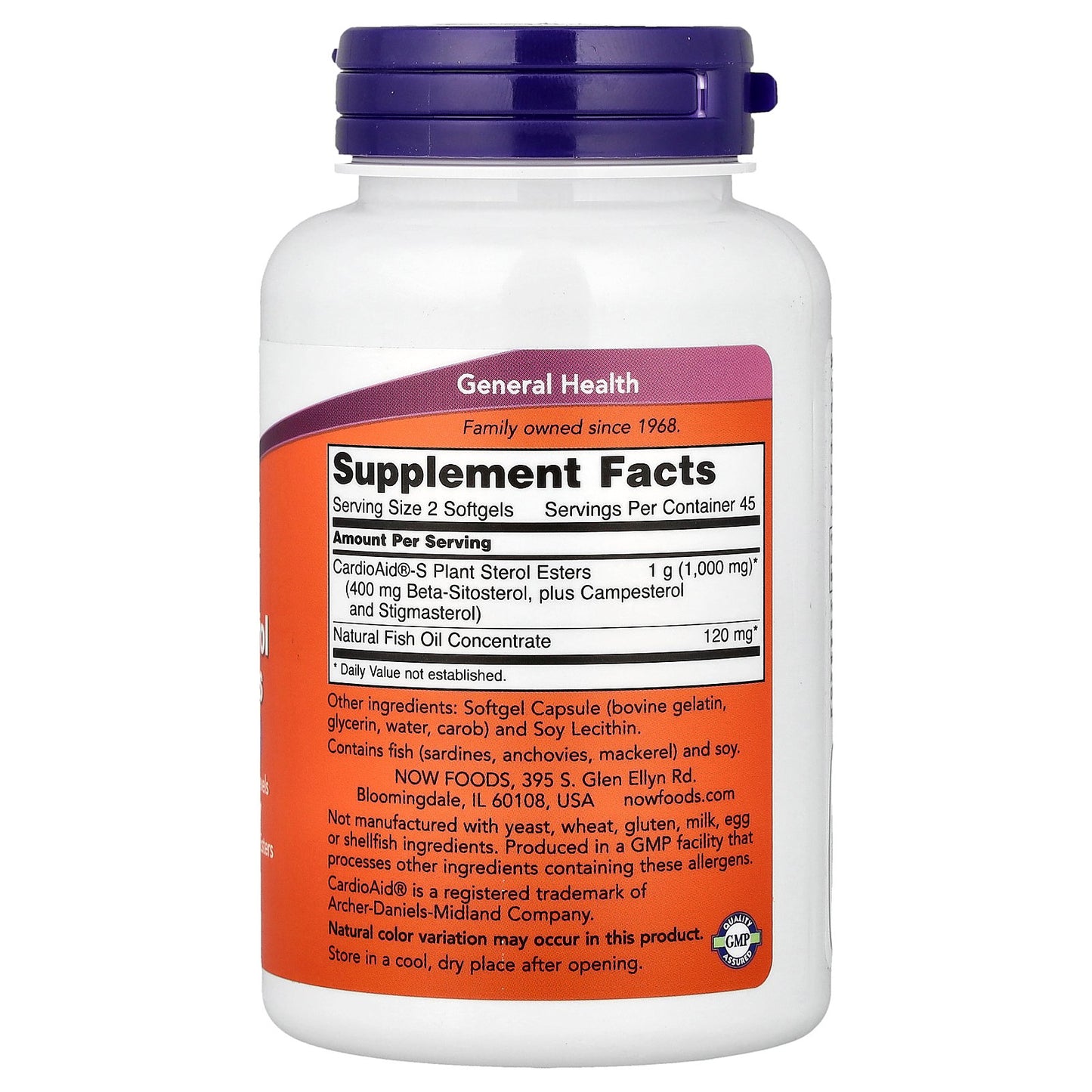 NOW Foods, Beta-Sitosterol Plant Sterols, 90 Softgels