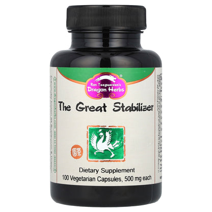 Dragon Herbs, The Great Stabilizer , 500 mg, 100 Vegetarian Capsules