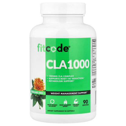 fitcode, CLA1000, 1,000 mg, 90 Softgels