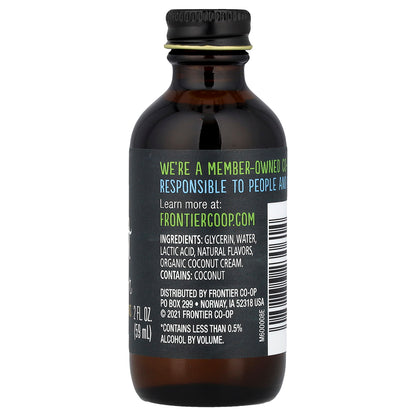 Frontier Co-op, Coconut Flavor, Non-Alcoholic, 2 fl oz (59 ml)