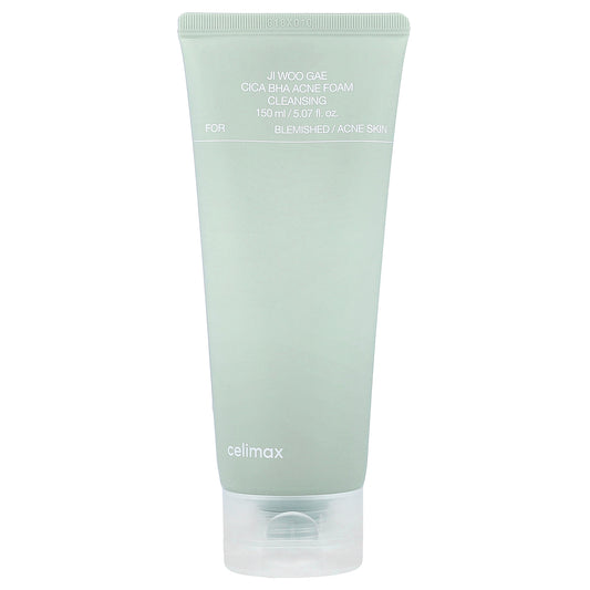 Celimax, Ji Woo Gae Cica BHA Acne Foam Cleansing, 5.07 fl oz (150 ml)