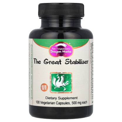 Dragon Herbs, The Great Stabilizer , 500 mg, 100 Vegetarian Capsules