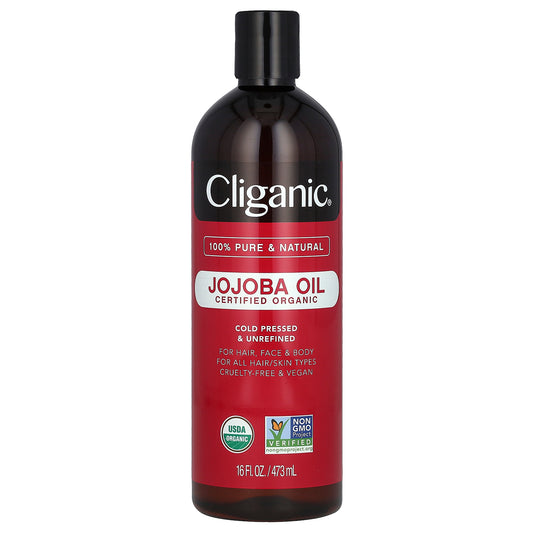 Cliganic, Organic Jojoba Oil, 16 fl oz (473 ml)