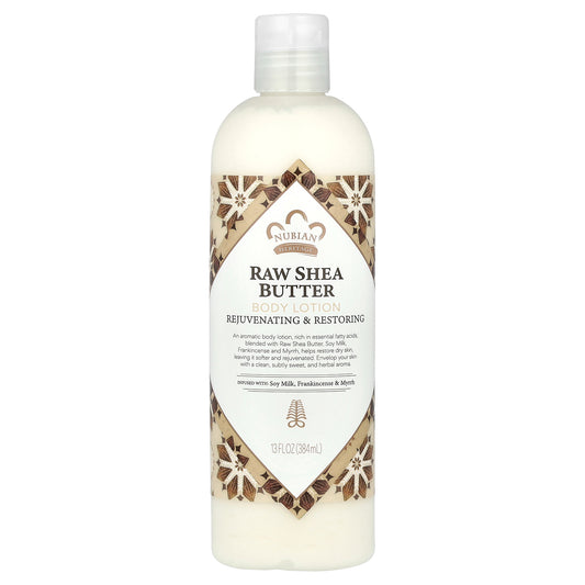 Nubian Heritage, Body Lotion, Raw Shea Butter, 13 fl oz (384 ml)