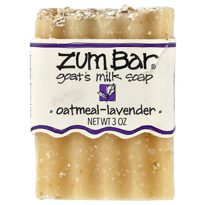 ZUM, Zum Bar®, Goat's Milk Soap Bar, Oatmeal Lavender, 3 oz