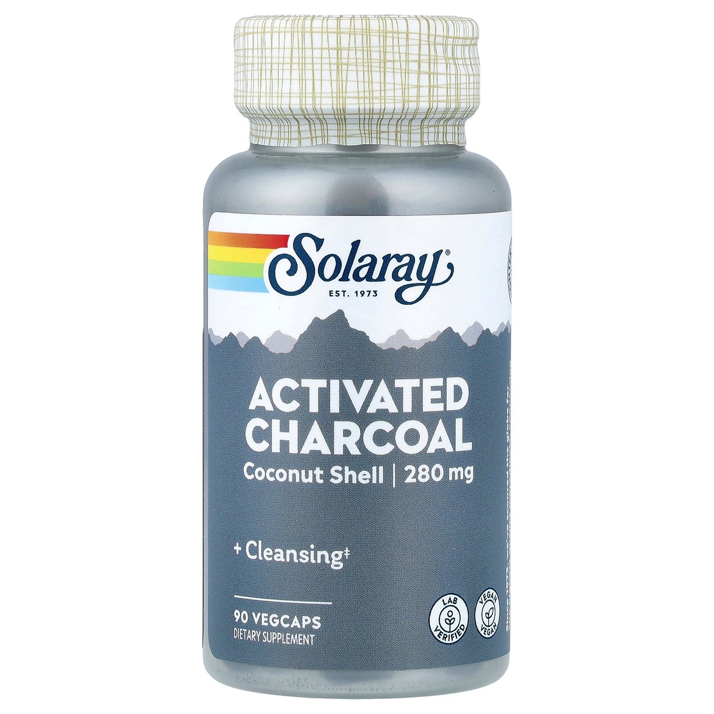Solaray, Activated Charcoal, 280 mg, 90 VegCaps