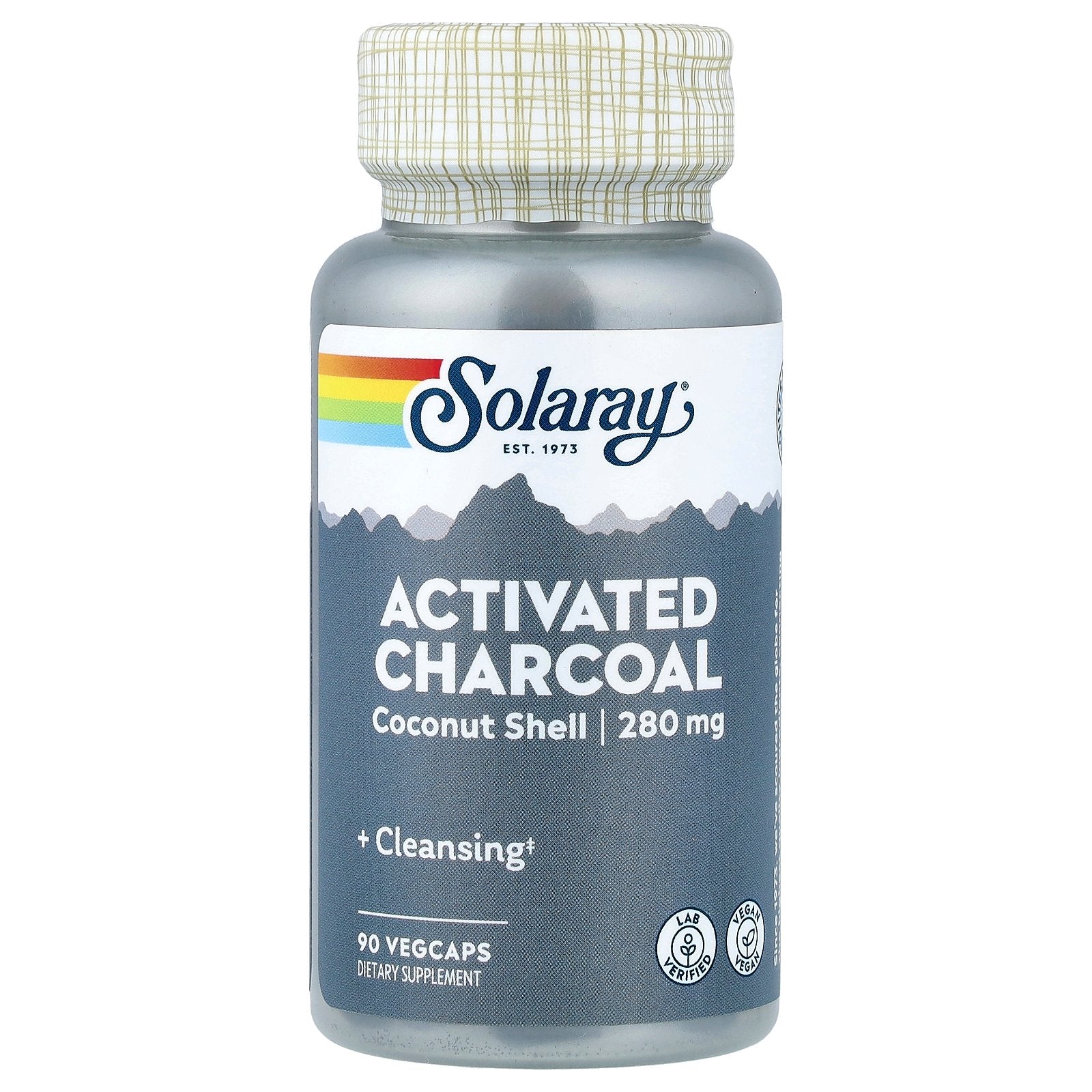 Solaray, Activated Charcoal, 280 mg, 90 VegCaps