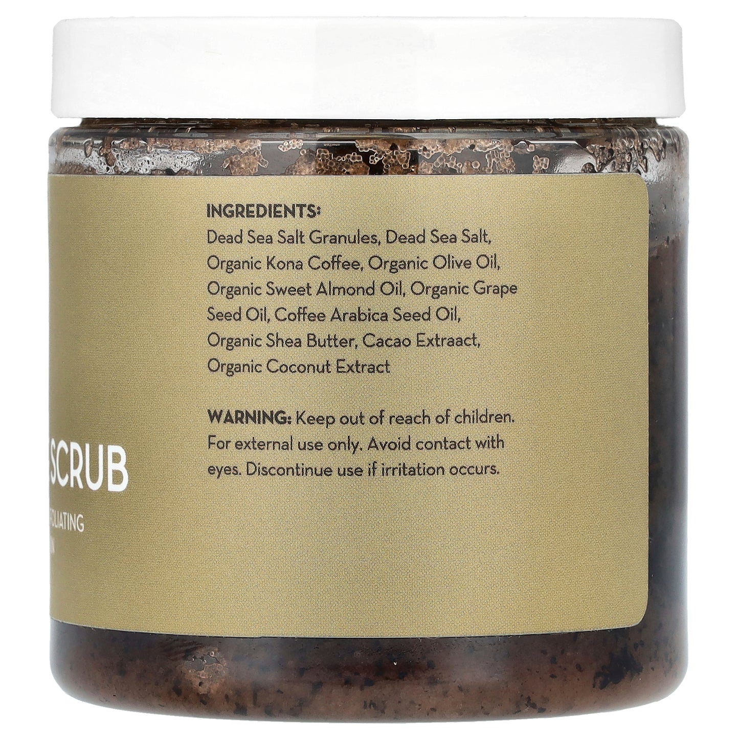 Pure Body Naturals, Kona Arabica Coffee Scrub , 12 oz (340 g)
