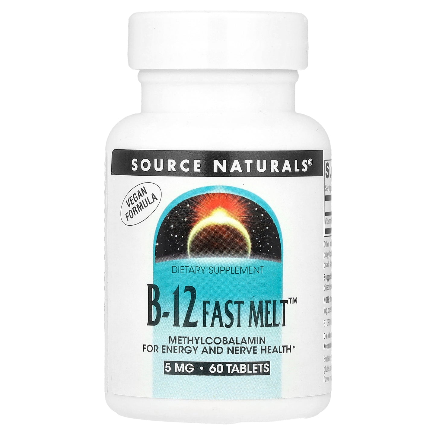 Source Naturals, B-12 Fast Melt™, 5 mg, 60 Tablets