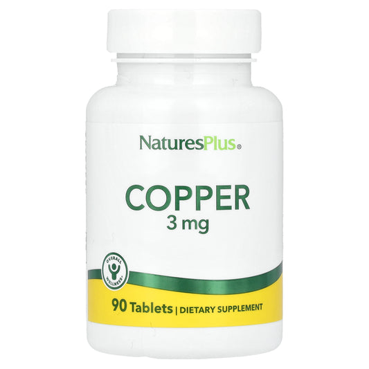 NaturesPlus, Copper, 3 mg, 90 Tablets