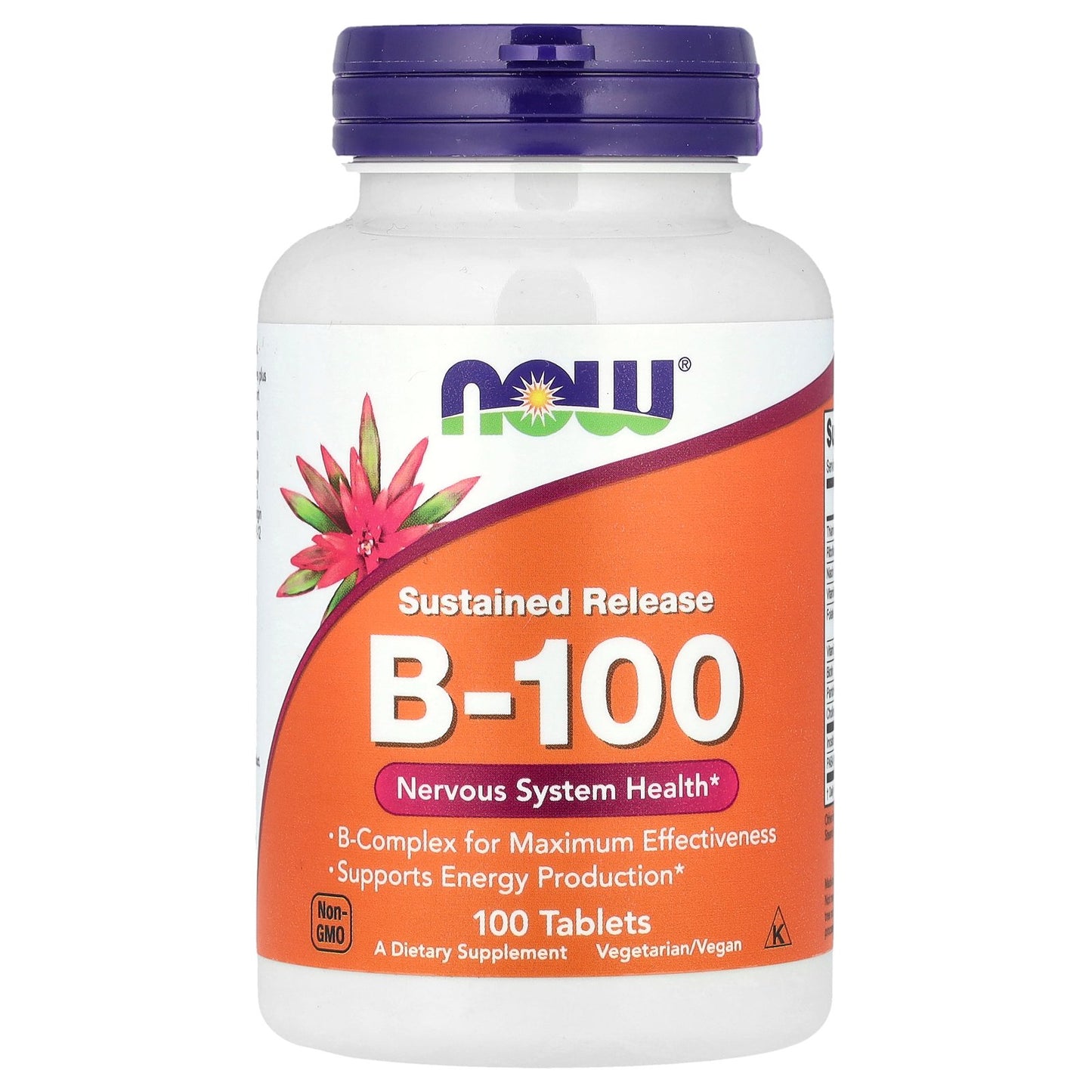NOW Foods, Sustained Release B-100, 100 Tablets