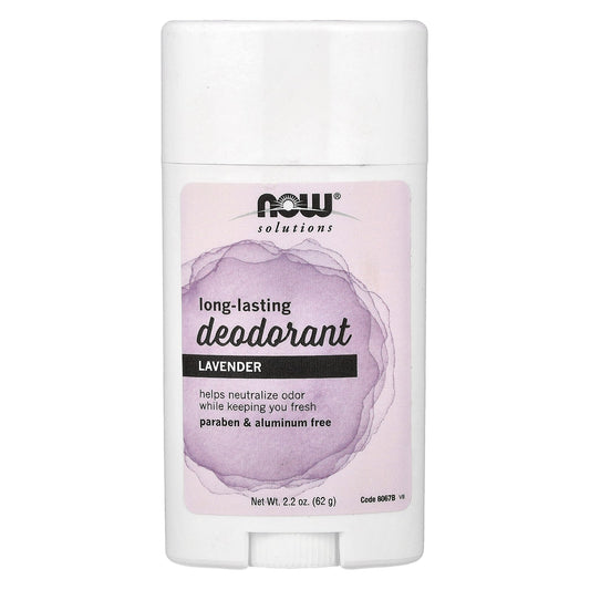 NOW Foods, Solutions, Long-Lasting Deodorant, Lavender, 2.2 oz (62 g)