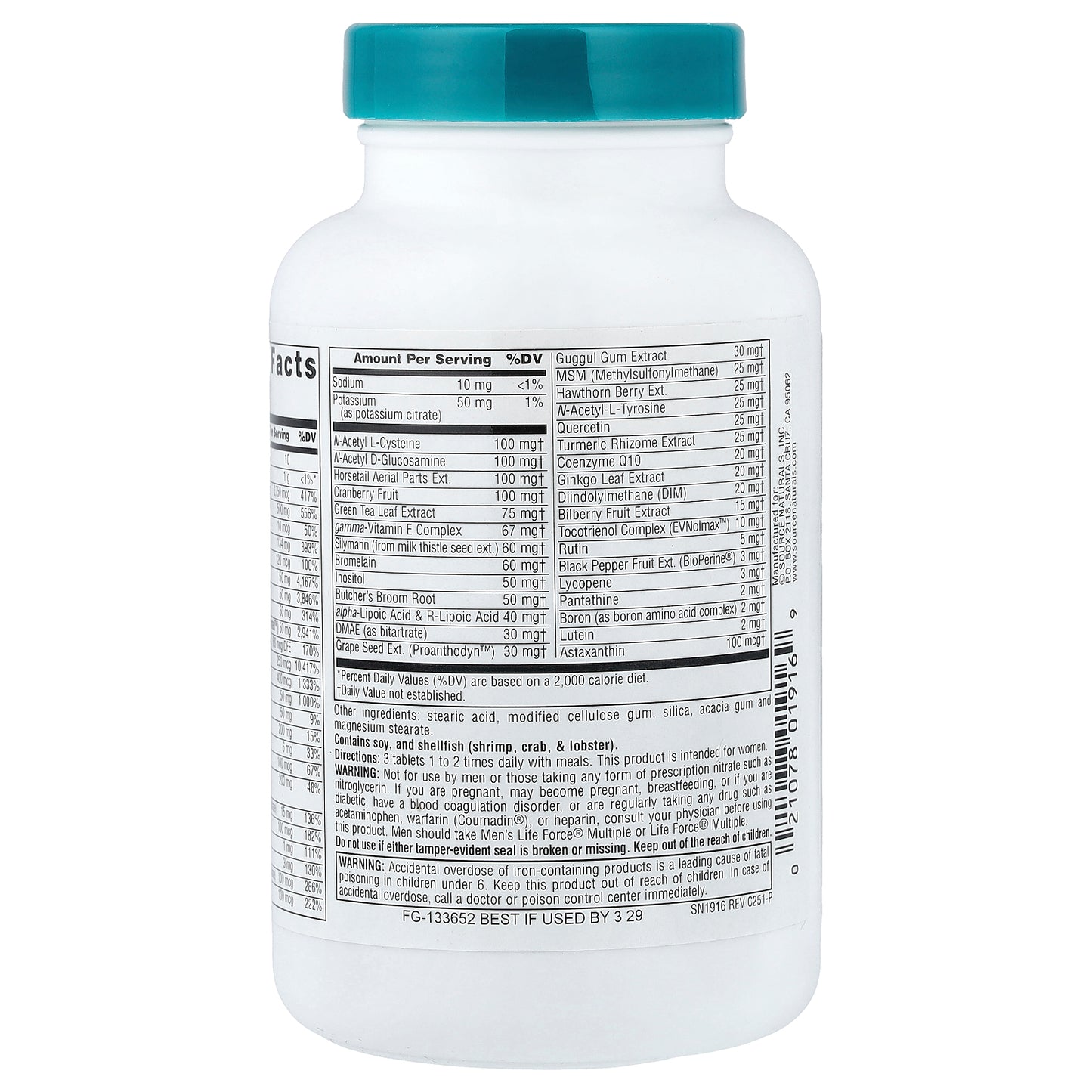 Source Naturals, Women's Life Force® Multiple, 90 Tablets