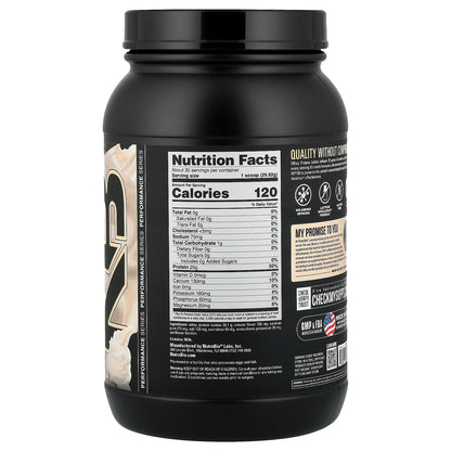 NutraBio, Whey Protein Isolate, Creamy Vanilla, 2 lb (907 g)