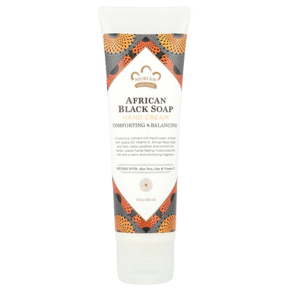 Nubian Heritage, Hand Cream, African Black Soap, 4 fl oz (118 ml)