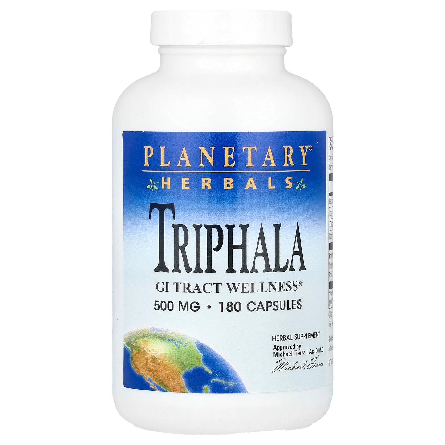 Planetary Herbals, Triphala, 180 Capsules (500 mg per Capsule)