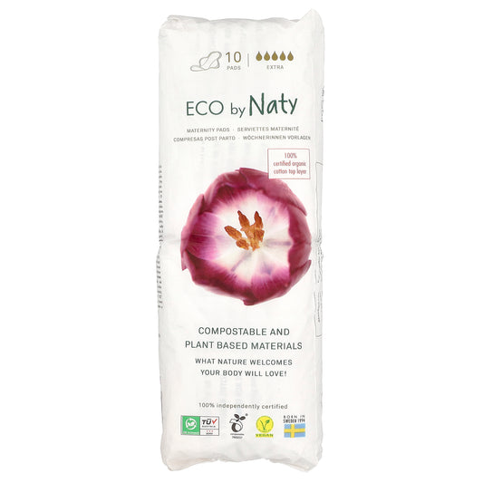 Naty, Maternity Pads, Extra, 10 Pads