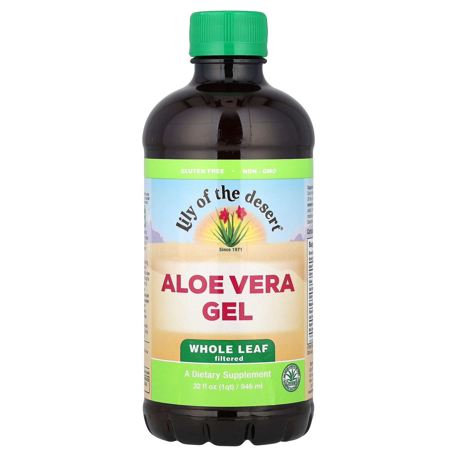 Lily of the Desert, Aloe Vera Gel, Whole Leaf Filtered, 32 fl oz (946 ml)