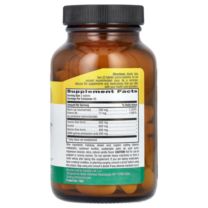 Country Life, GABA Relaxer, 90 Tablets