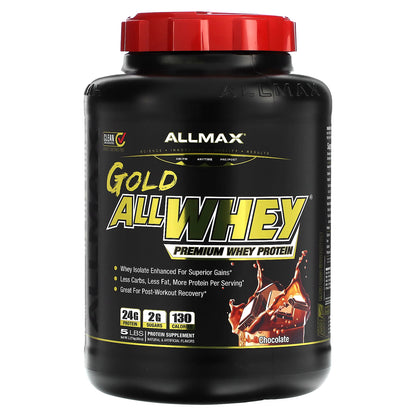 ALLMAX, GOLD ALLWHEY®, Premium Whey Protein, Chocolate, 5 lbs (2.27 kg)