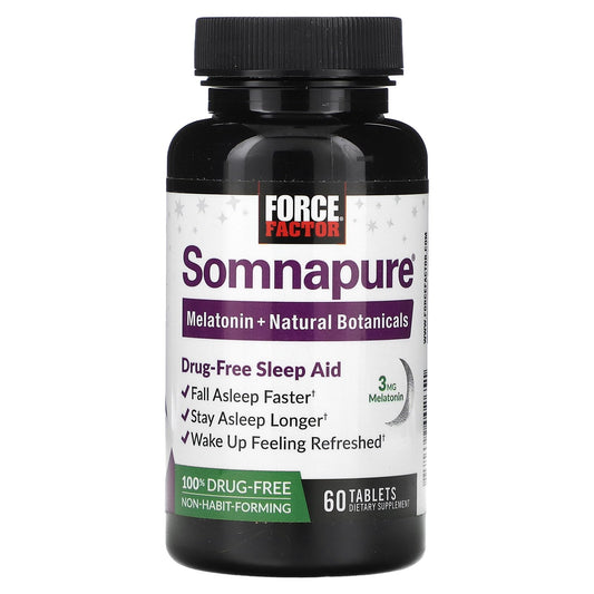 Force Factor, Somnapure, Drug-Free Sleep Aid, 60 Tablets