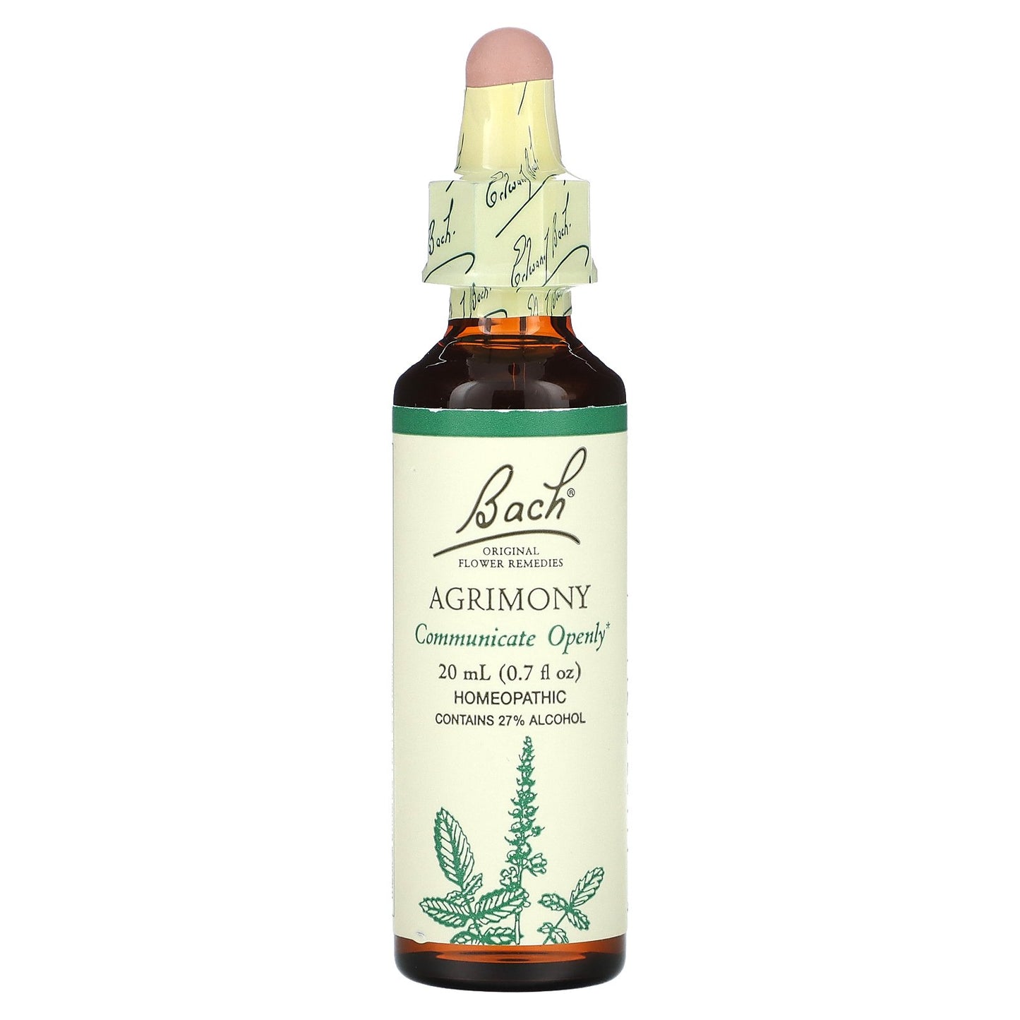 Bach, Original Flower Remedies, Agrimony, 0.7 fl oz (20 ml)