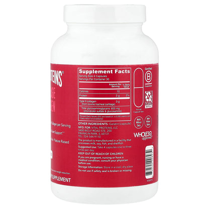 Vital Proteins, Cartilage Collagen, 120 Capsules