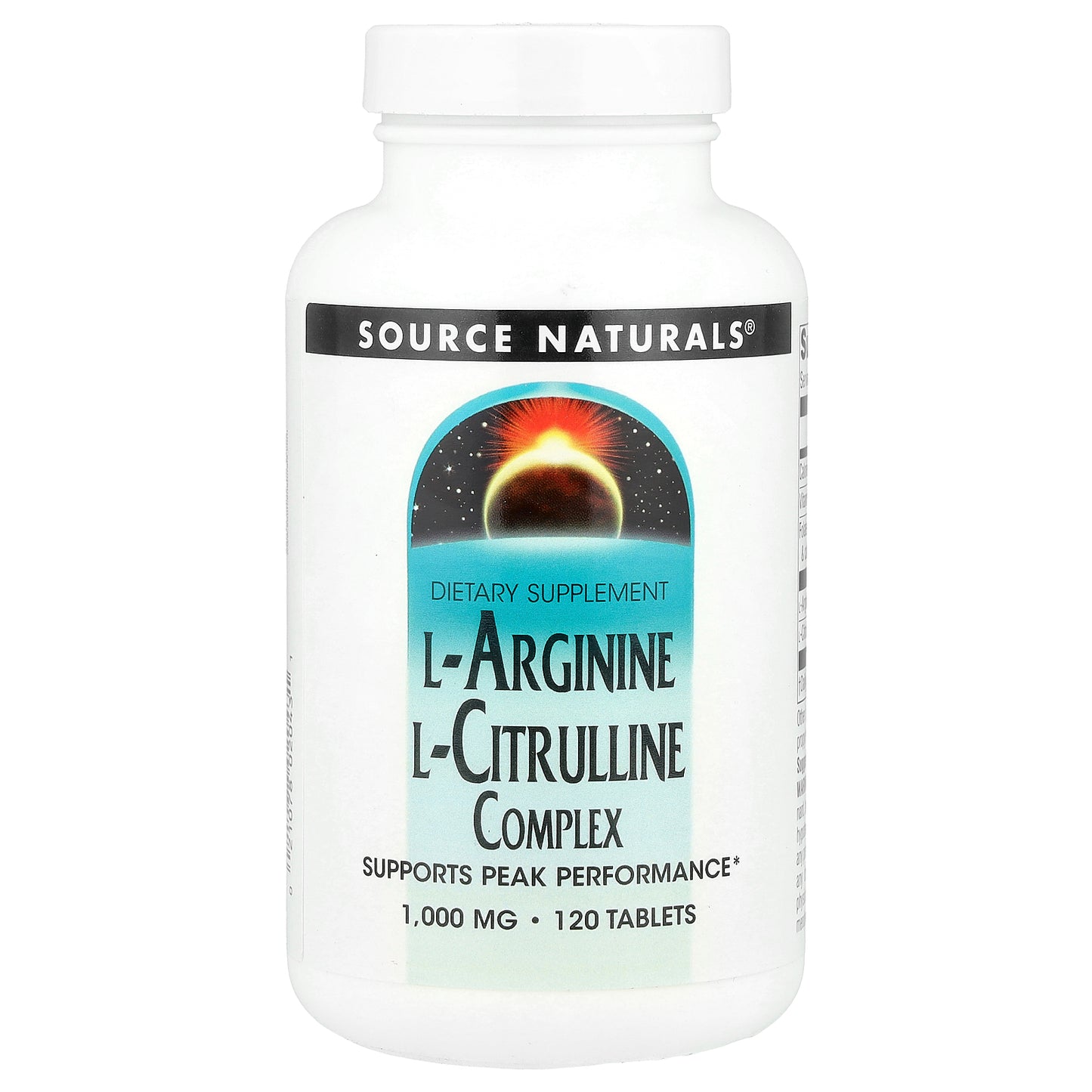 Source Naturals, L-Arginine L-Citrulline Complex, 120 Tablets