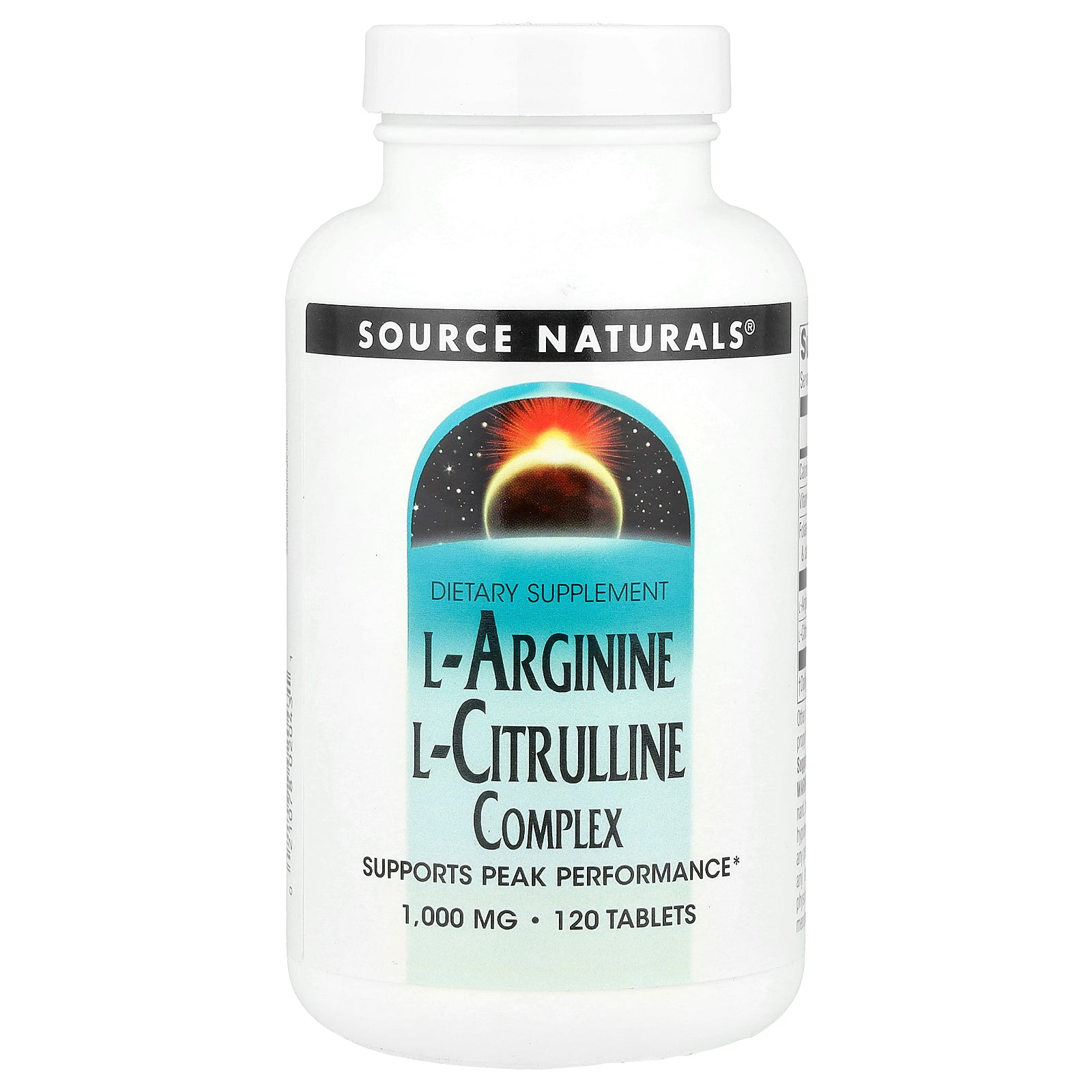 Source Naturals, L-Arginine L-Citrulline Complex, 120 Tablets