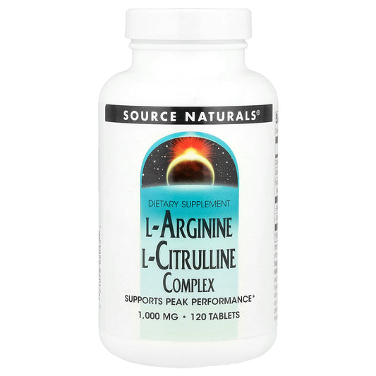 Source Naturals, L-Arginine L-Citrulline Complex, 120 Tablets
