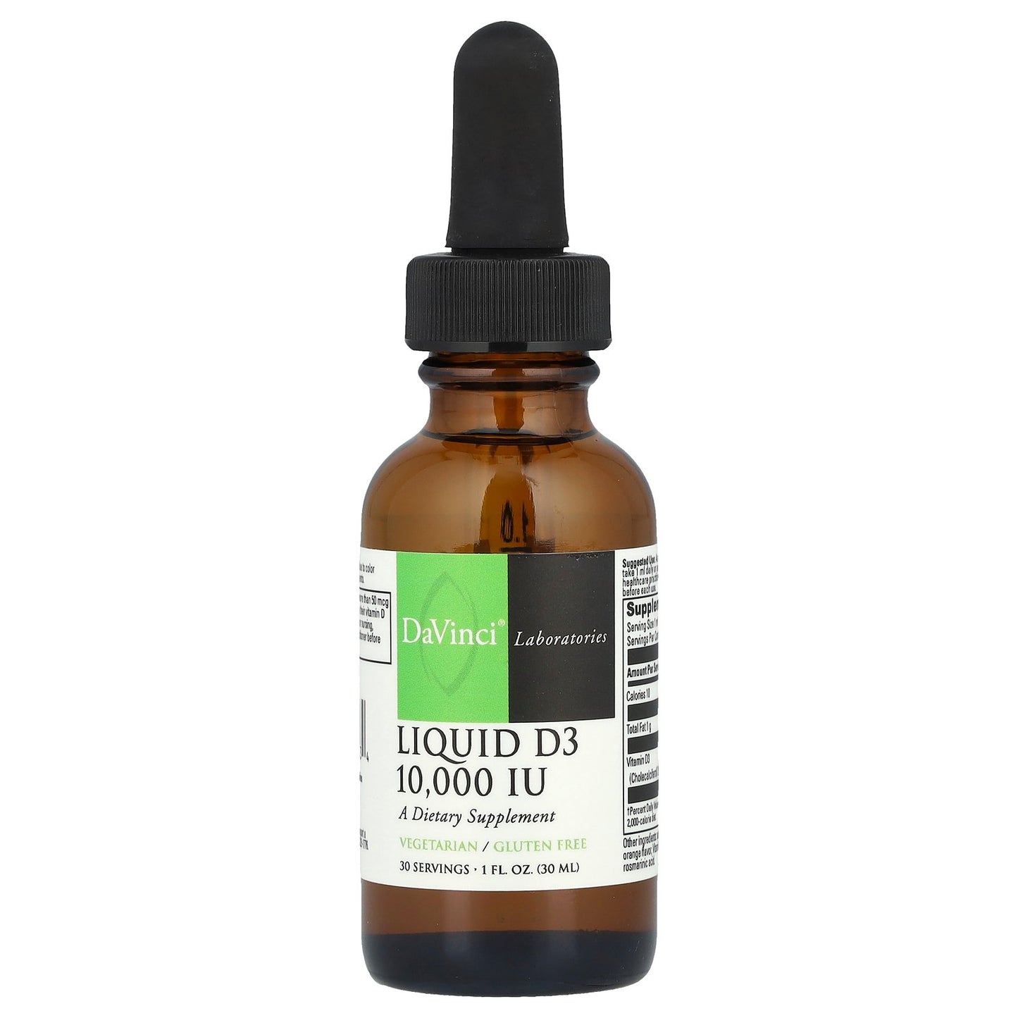DaVinci Laboratories, Liquid D3, 10,000 IU, 1 fl oz (30 ml)