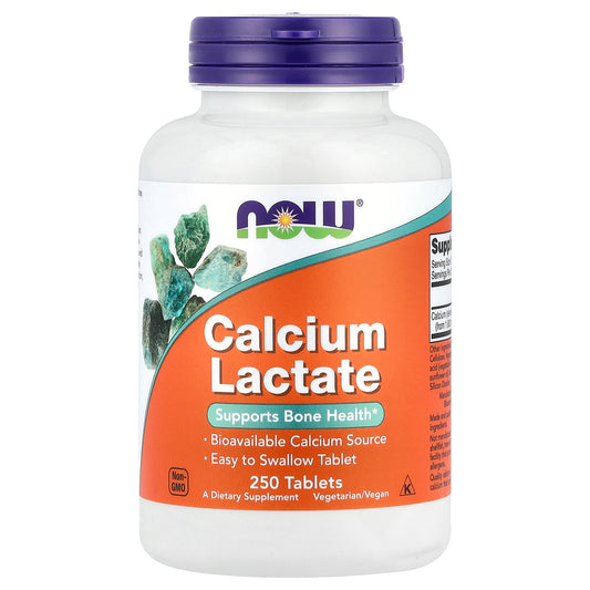 NOW Foods, Calcium Lactate, 250 Tablets (85 mg per Tablet)