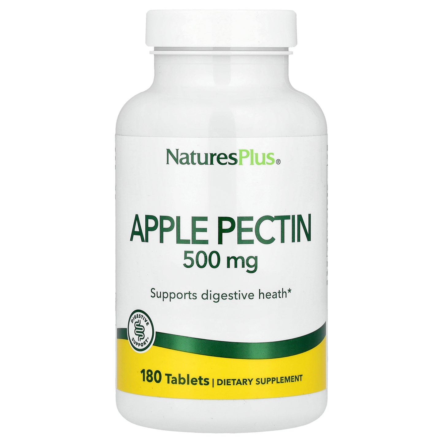 NaturesPlus, Apple Pectin, 500 mg, 180 Tablets